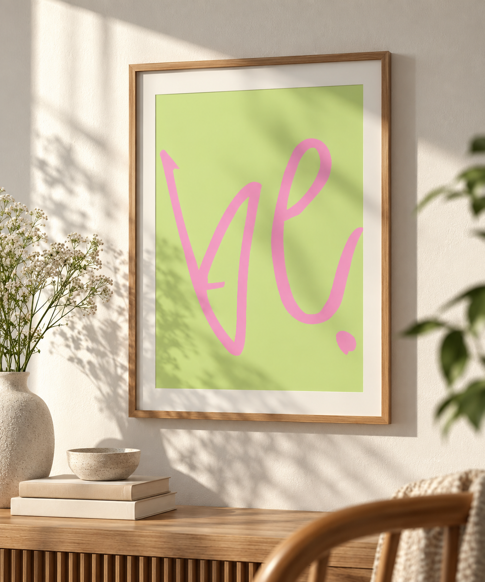 BE.LOVE.YEAH. – Poster Set A4